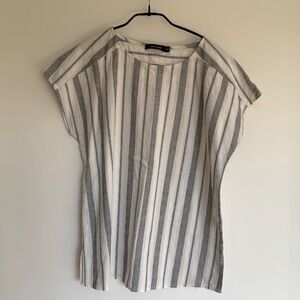 Striped linen cotton shirt (m)